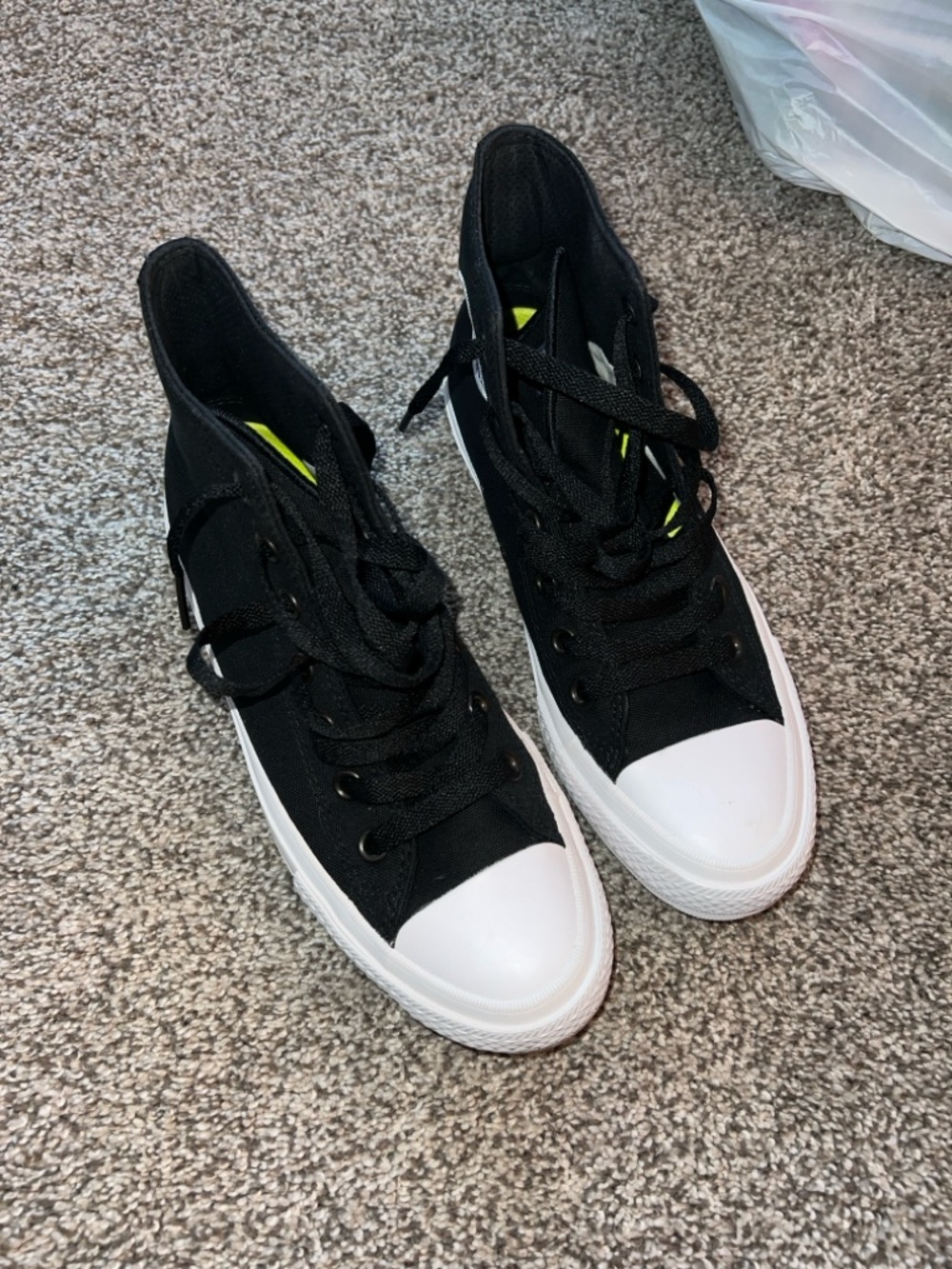 Converse Black and White High-Top All Star Sneakers